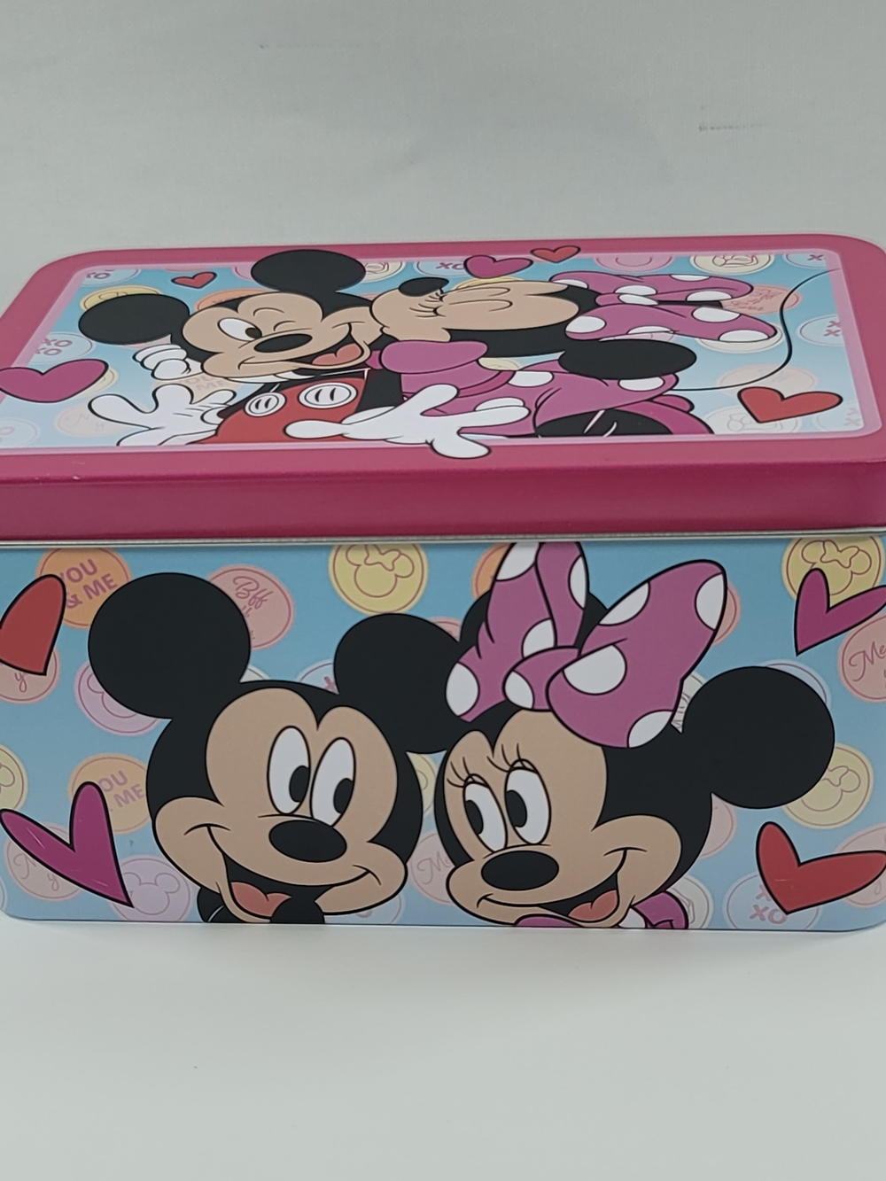 Disney Minnie Mouse and Mickey Mouse Metal Snack Box Tin